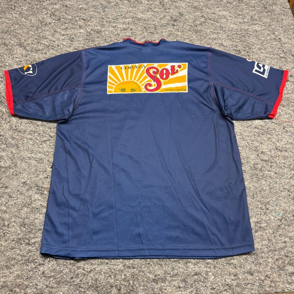Esmir Chivas de Guadalajara Soccer Jersey Navy Blue Tolteca Sol Mens Large - Picture 10 of 11